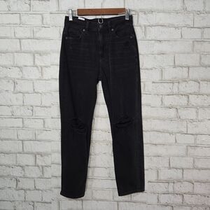 AEO mom straight jeans